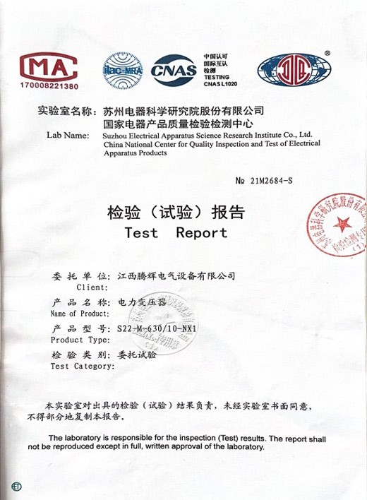 叠铁芯S22-M-630-10-NX1能效报告